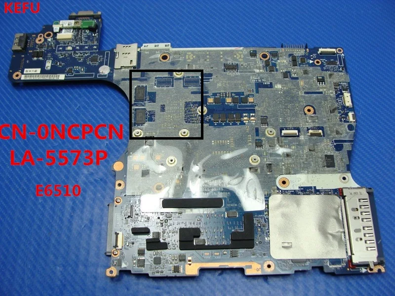 KEFU CN 0NCPCN для материнской платы ноутбука dell E6510 QM57 DDR3 100% test ok|Материнские платы| |