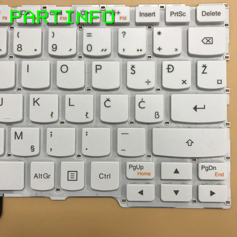 Клавиатура SLO белая для ноутбука Lenovo Yoga 3 11(11 дюймов) 300-11IBR 300-11IBY 700-11ISK Flex 11 |