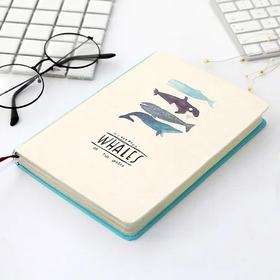 Креативный блокнот с Китом, цветная бумага, твердый переплет, дневник, книга-планировщик, школьные канцелярские принадлежности - Цвет: A