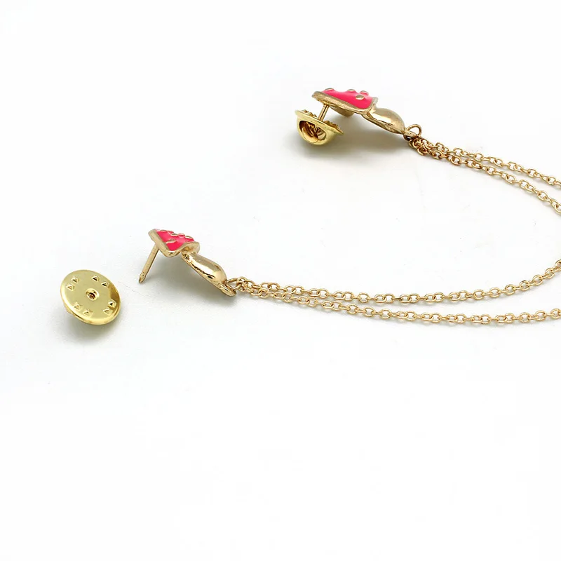 Модная новинка стильная брошь булавки для женщин и мужчин сплав эмаль грибной