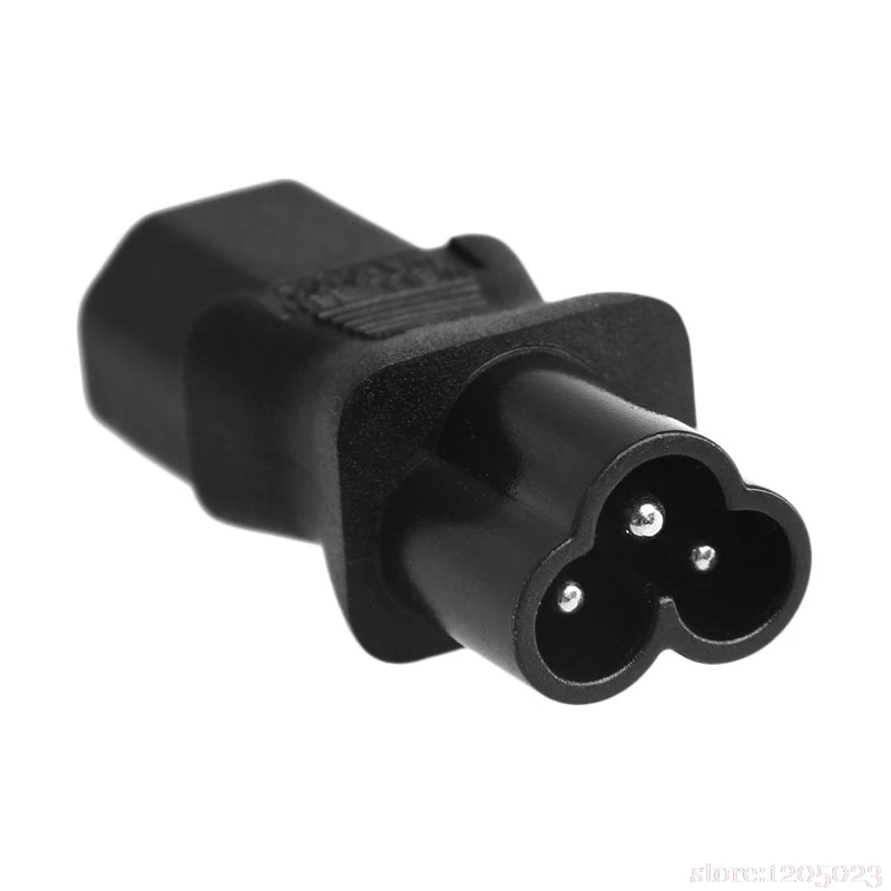

IEC 320 3-Pin C13 Female To C6 Male Cloverleaf Plug AC адаптер питания конвертер