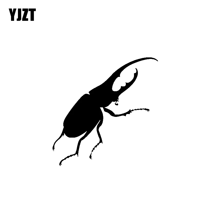 

YJZT 15.2CM*15.5CM Original Bug Fearsome Shadow Vinyl Decal Nice Car Sticker Black/Silver C19-0884
