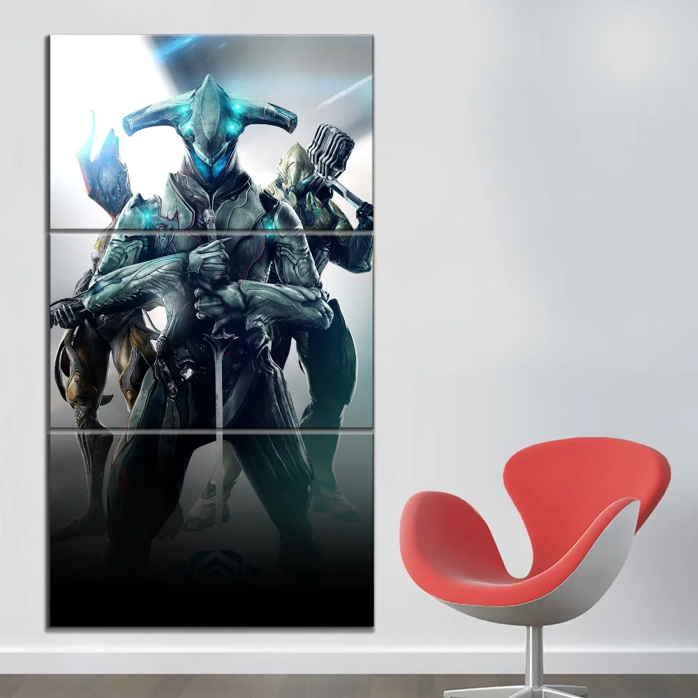 Картины на холсте для домашнего декора 3 шт. картины Game Warframe гостиной настенный