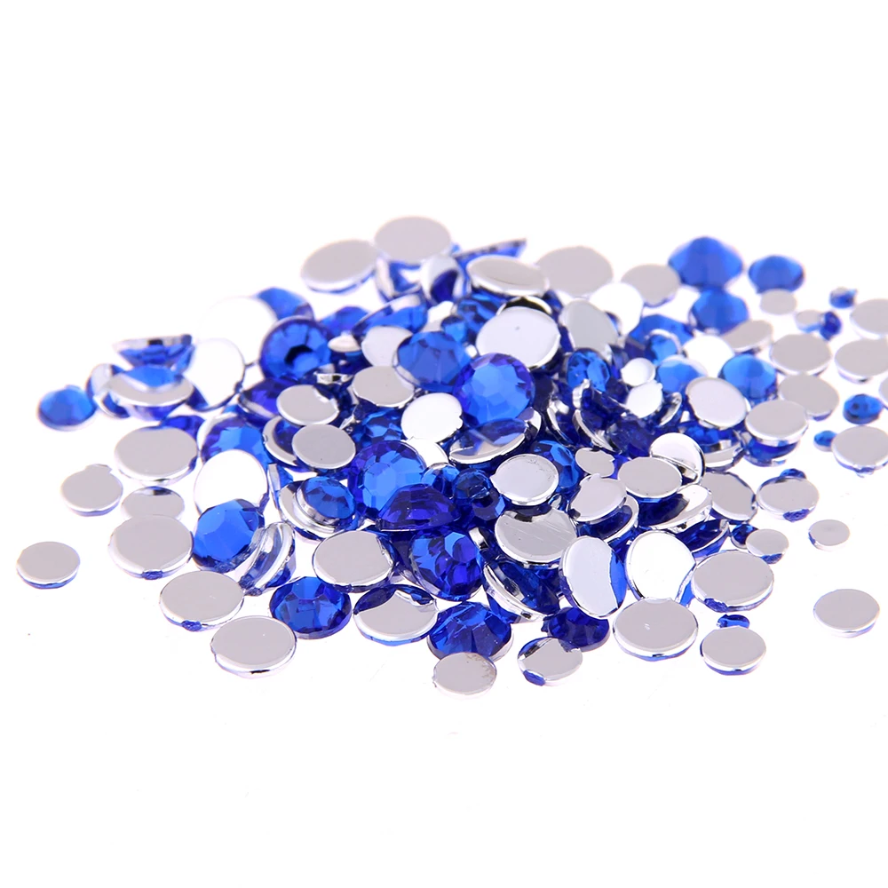 

Blue Color Various Sizes Acrylic Rhinestones Shoes Shining Nail Art Decorations Clothing Decorations