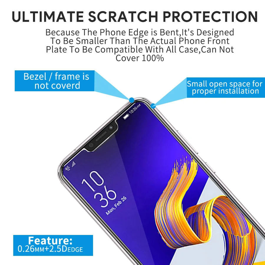 Arsmundi защита экрана против царапин для ASUS ZenFone 5 ZE620KL 5z ZS620KL Премиум Закаленное