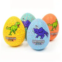 Random Color Пасхальный декор красочные Crackle Динозавр яйцо моделирование динозавры модель животного сюрприз игрушки для детей Прямая поставка M5 - Цвет: Random Color