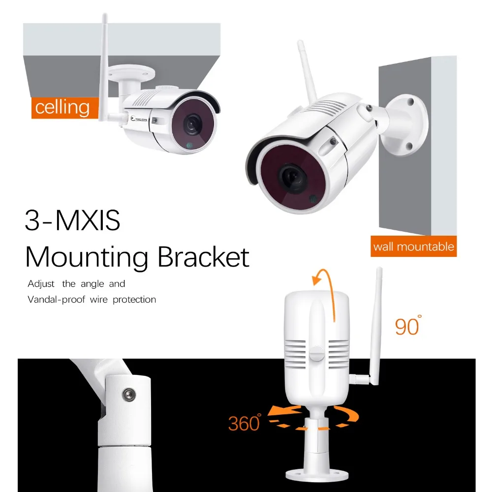 Eyes. sys беспроводная камера безопасности Система 1.3MP ip Wifi наружная 4CH 1080 P 2.0MP CCTV