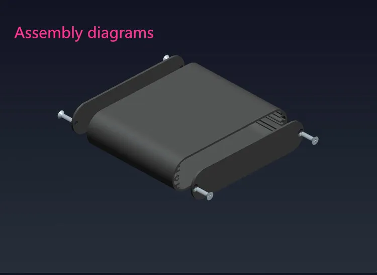 DIY AMP case 108*26*70 мм алюминиевый усилитель ЦАП шасси Инструмент Корпус корпуса