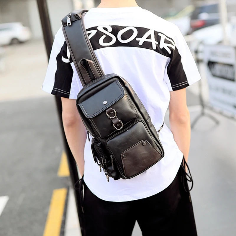 Tidog корейская модная Наклонная Сумка через плечо для отдыха нагрудная сумка|chest