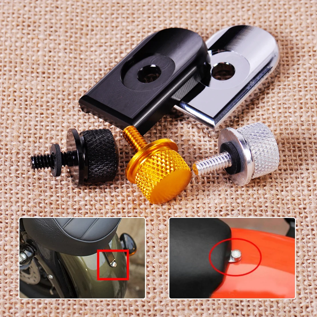 CITALL мотоцикл 1/4 &quotнакатанный винт сиденья Крышка Болт ручка монтирования для Harley