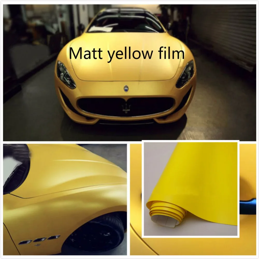 Пленка Sub yellow 300 мм x 1520 Модифицированная пленка для автомобиля Обложка мебели
