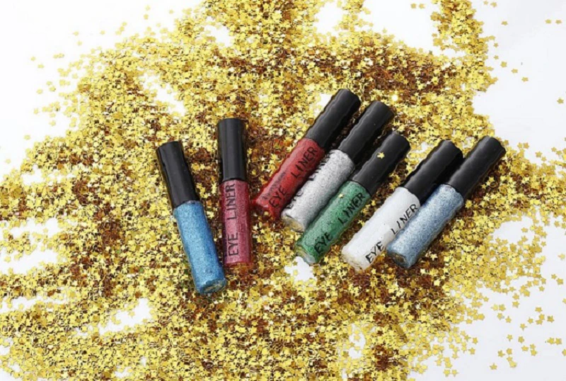 Белое золото блеск подводка для век Водонепроницаемый легко носить жидкая