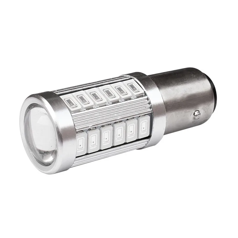 Автомобисветильник стоп сигнал 1157 BAY15D P21/5W BAZ15D P21/4W BAW15D PR21/5W 33 SMD 5630 LED белый красный