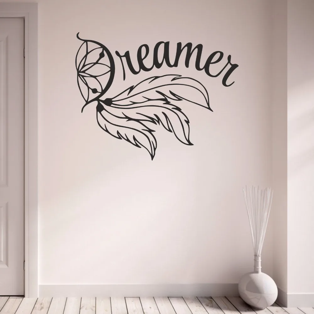 Dreamer с изображением Ловца снов подростков Спальня Гостиная портрет окна наклейка