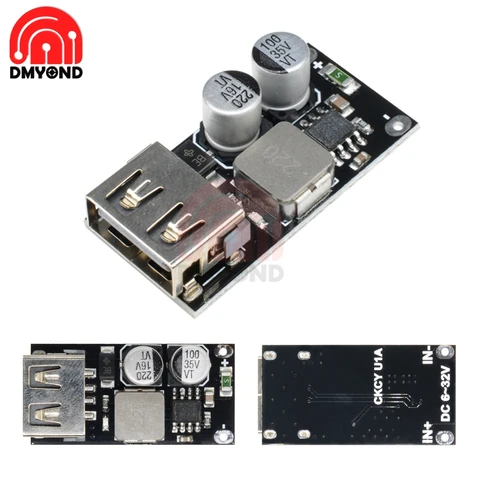 Понижающий преобразователь USB 8V-30V 9V 12V 24V - изображение