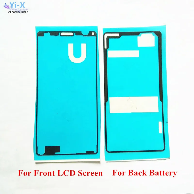 1 шт. Передняя ЖК наклейка + задняя крышка аккумулятора клей для Sony Xperia Z3 Mini Compact D5803
