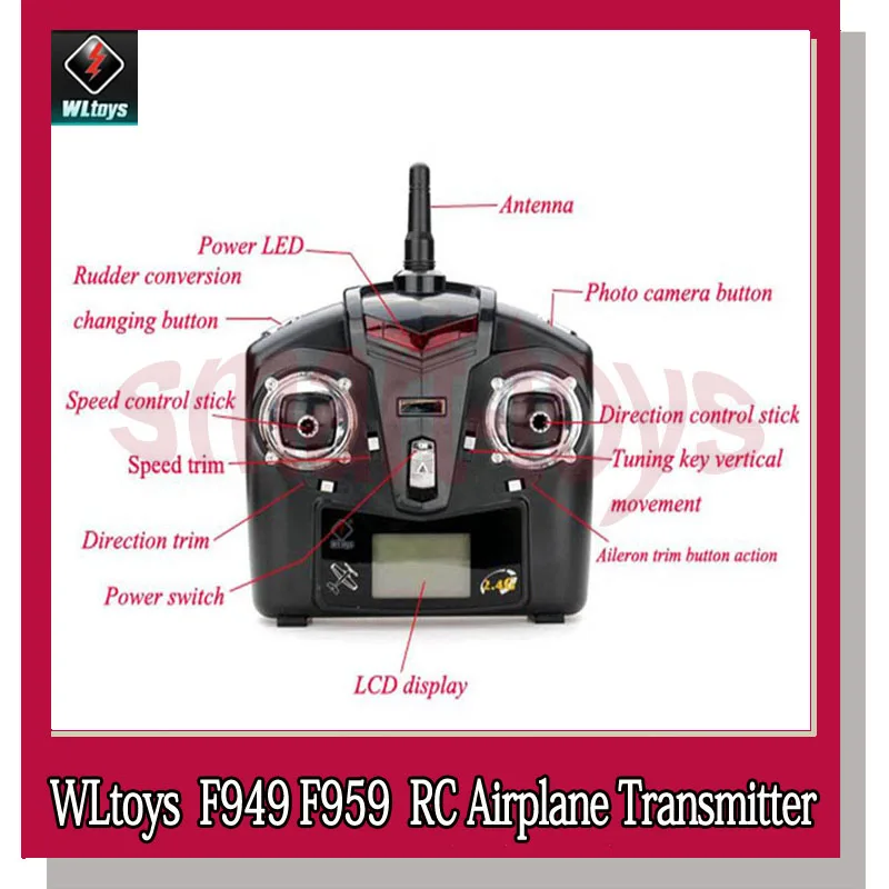 Wltoys F949 передатчик F959 пульт дистанционного управления для WLtoys запасные части