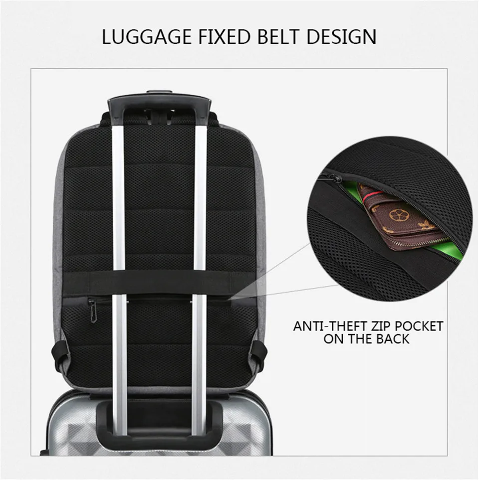 Фирменная Новинка USB подзарядки человек рюкзак большой ёмкость Fit 15,6 дюймов ноутбук повседневное школьная сумка дорожный рюкзак мужской