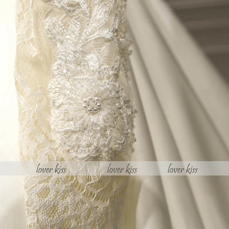 Романтическое кружевное и атласное свадебное платье Lover Kiss Vestido De Noiva 2021 свадебные