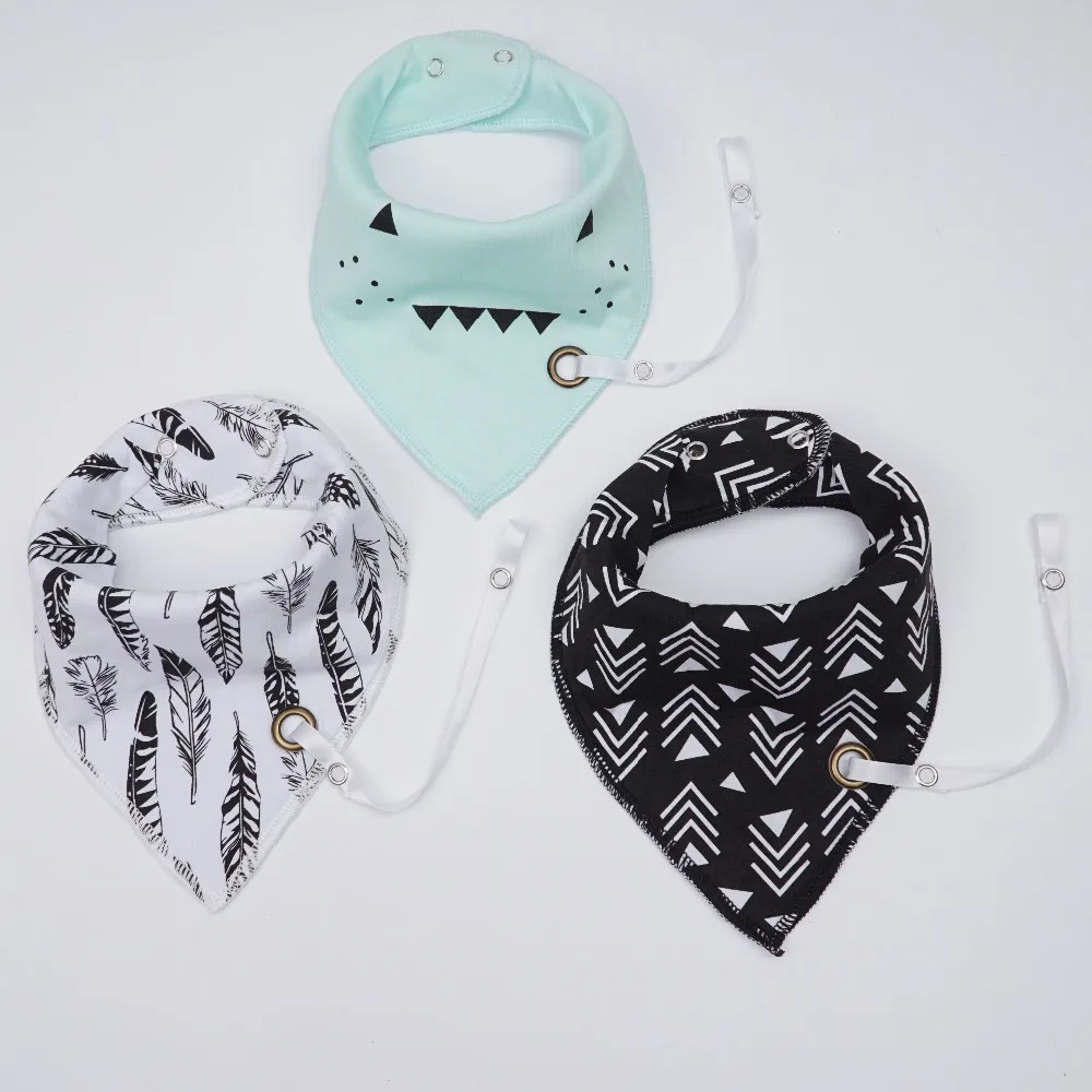 Muslin life (3pcs/lot) 2017 New Fashion Baby Bibs With Pacifier Hangers | Детская одежда и обувь