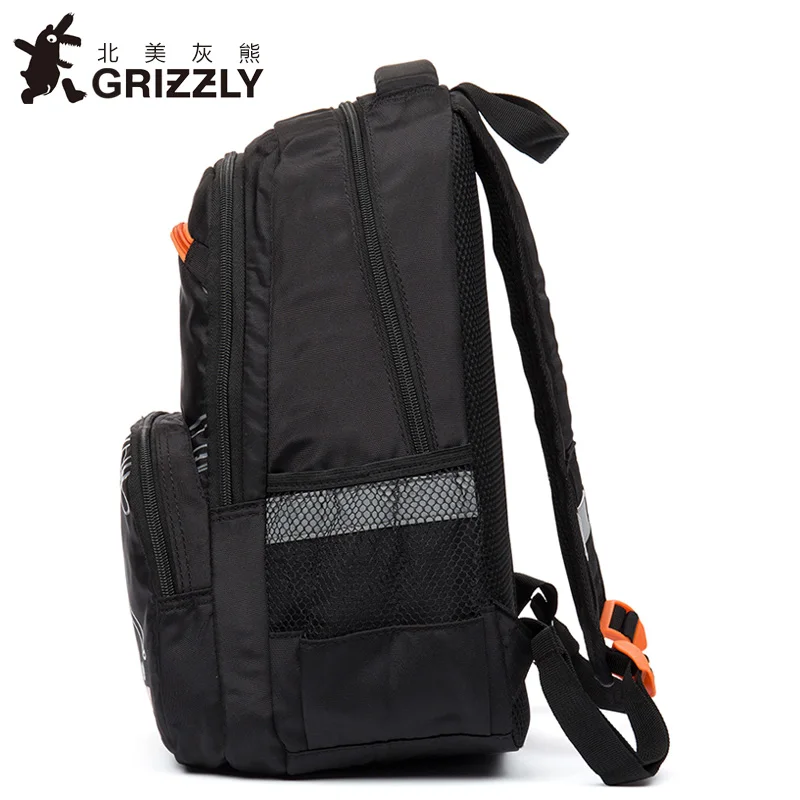 Детские школьные сумки с рисунком гризли для мальчиков ортопедические рюкзаки