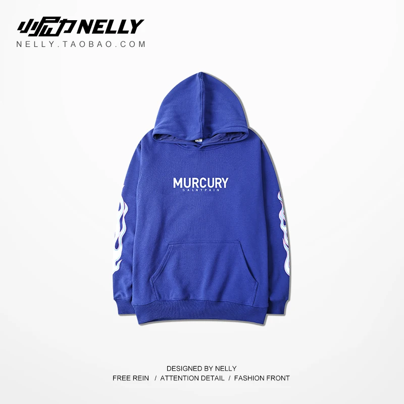 NELLY Осень зима 2019 толстовка с длинным рукавом и изображением пламени