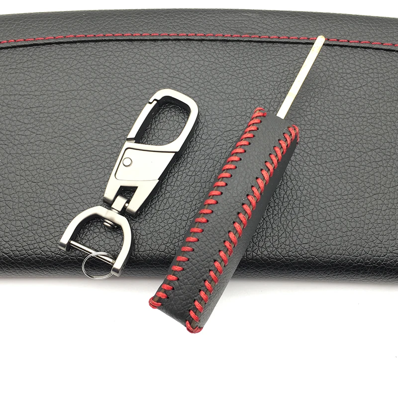 Кожаный чехол для пульта дистанционного управления автомобиля Ford Fiesta Focus 2 Ecosport