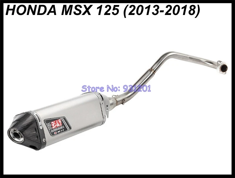 M3 MSX125 полная выхлопная система для Honda Grom MSX 125 средняя Соединительная труба заголовки с глушитель Yoshimura трубы Escape Moto Echappement