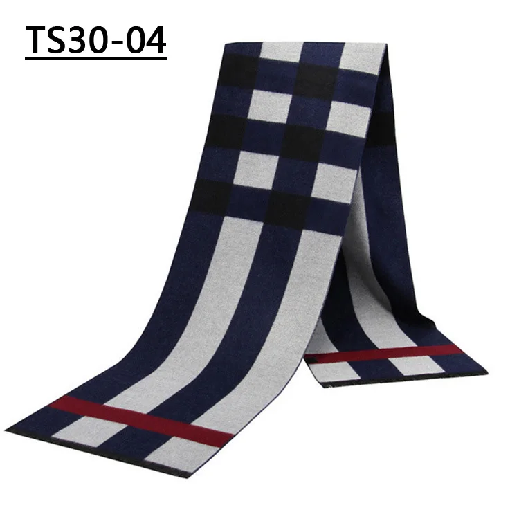 TS30 - 04 YISHLINE, модные, 180X30 см, Толстые мужские шарфы, зимние, мягкие, мужские, кашемировые, вискозные, с кисточками, шарф, модальный, подарок для отца и мужчины - Цвет: TS30 - 04