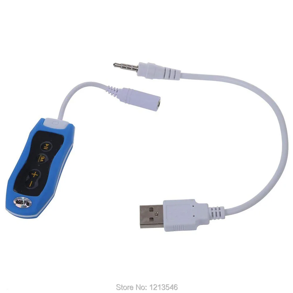 Мини MP3 плеер FM радио 4G/8G Плавание Дайвинг Серфинг IPX8 водонепроницаемый спорт на открытом воздухе музыкальный плеер