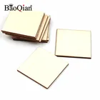 20 шт. 50 мм Пустые Квадратные зубья украшения для рукоделия, Пирография, проектов, игр, скрапбукинга, необработанные деревянные части