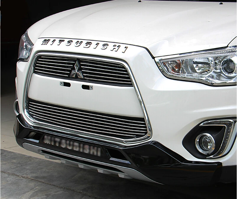 JIOYNG для Mitsubishi ASX 2013 2015 2 шт. передняя и задняя бамперы защита губ противоскользящая
