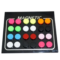 12 pairlot 6810mm round colorful magnet stud earring puck womens mens magnetic fake ear plug jewelry