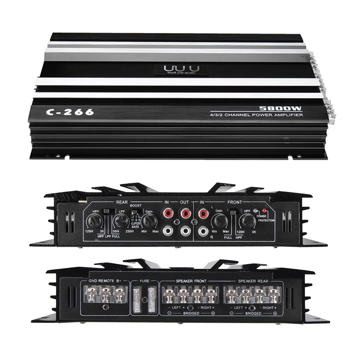 DC 12V 5800 ватт 4 х канальный автомобильный усилитель аудио стерео бас Динамик
