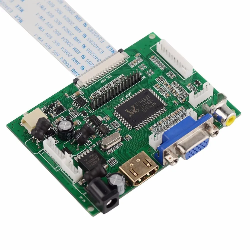 7 дюймов 40 контактов 1024(RGB)* 600 TFT EJ070NA-01J ЖК-дисплей с Дистанционный драйвер плата управления 2AV HDMI VGA для Raspberry Pi