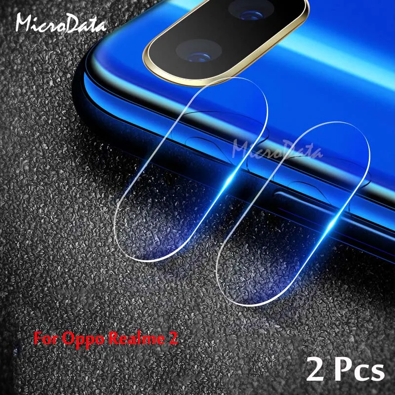 MicroData 2 шт. для OPPO Realme объектив камеры закаленное стекло 2.5D Защитная пленка экрана