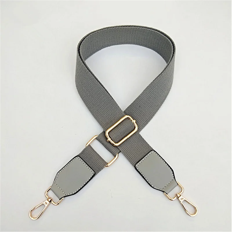 gray Silver Новая сумка наплечный ремень холст PU наплечный ремень Новая мода легко захватывать наплечный ремень qq0002 - Цвет: gray Silver