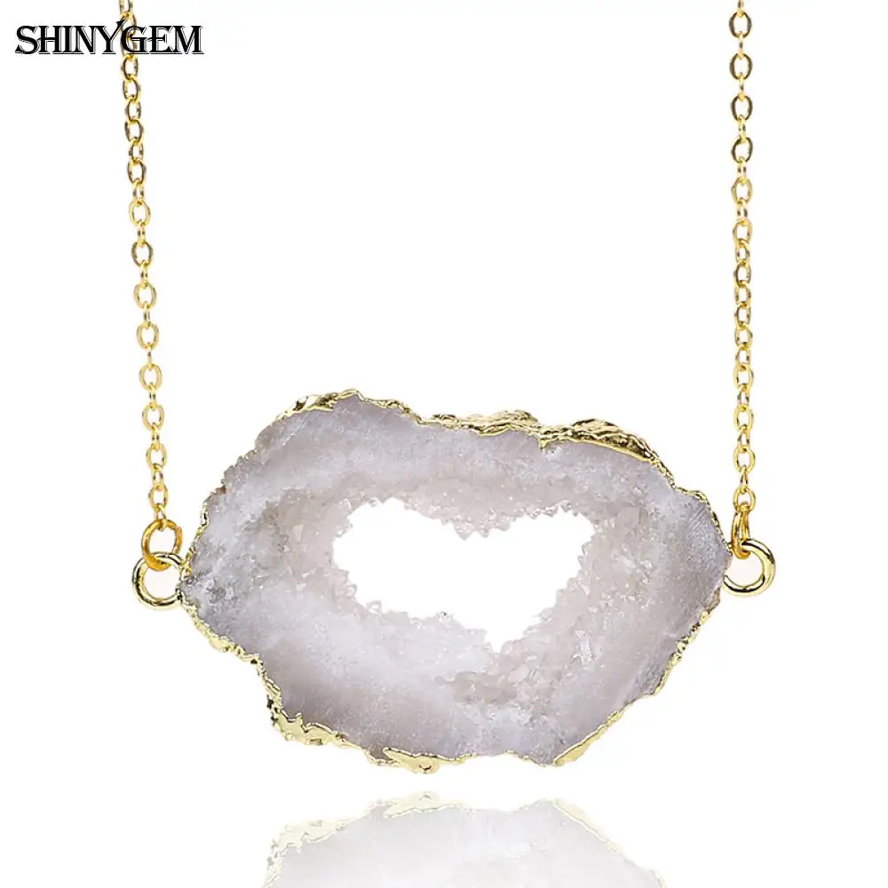 Ожерелье из искусственной кожи ShinyGem ожерелье с золотым покрытием подвеской для