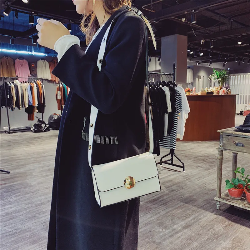 

2019 New Designer Women Bag Small Ladies Shoulder Bag Fashion Simple Crossbody Messenger Bags Brand Female Black Handbag LHJ141