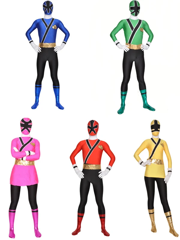 Костюм самурая Sentai из спандекса для косплея костюм
