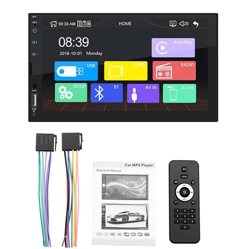 head unit 2 Din Автомагнитола Apple Carplay Android Авто " Сенсорный экран Мультимедийный проигрыватель MP5 Bluetooth Handsfree A2DP USB головное устройство PHYEE X2 - Цвет: head unit
