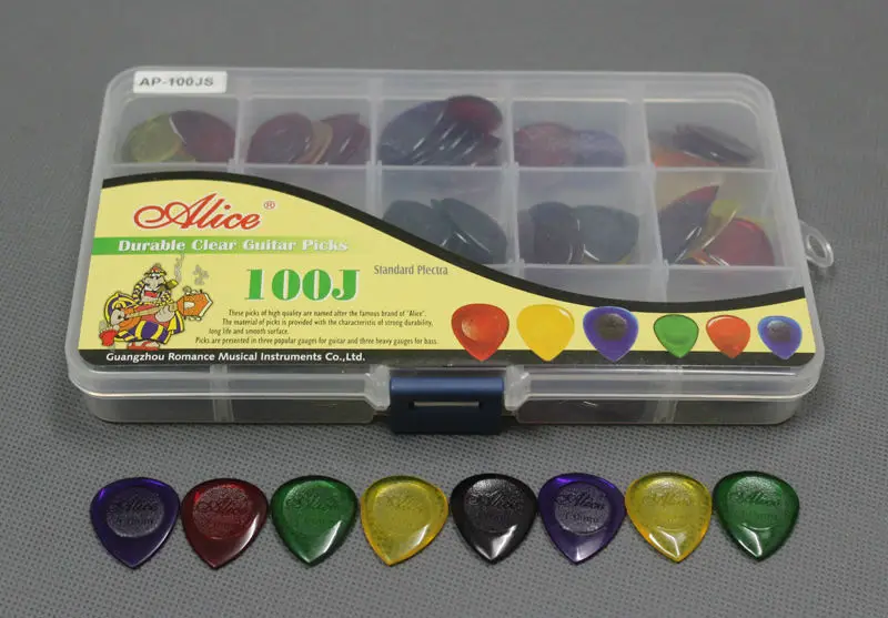 100 шт. AP-100J прочный прозрачный маленький большой размер джаз музыка гитара выбор
