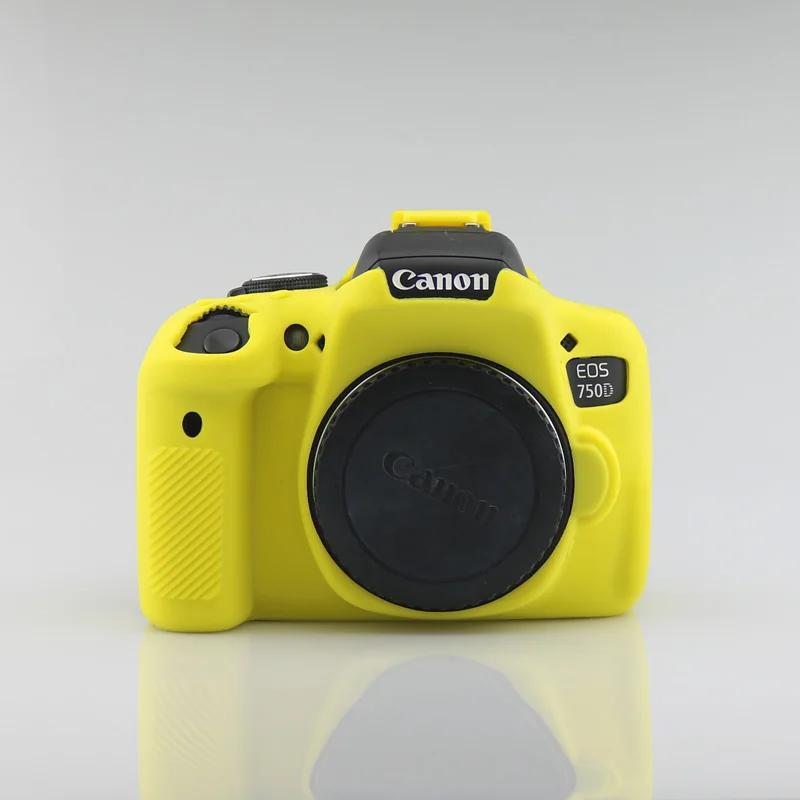 Красивый чехол для камеры Canon 750D мягкий резиновый защитный силиконовый корпуса
