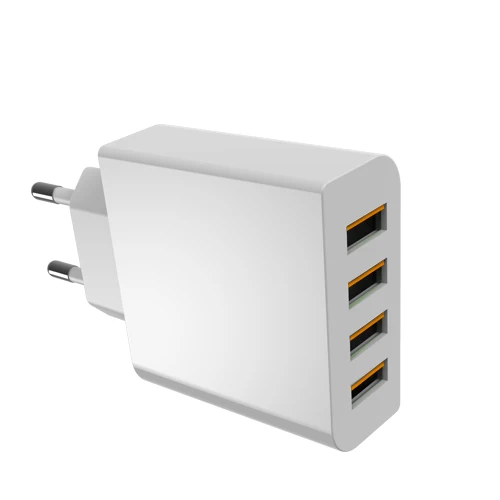 White EU GUSGU USB настенное зарядное устройство универсальное 40 Вт дорожное зарядное устройство 4 порта адаптер для iPhone 7 Plus/6s plus 4S 5S samsung телефон USB зарядное устройство s - Тип штекера: White EU