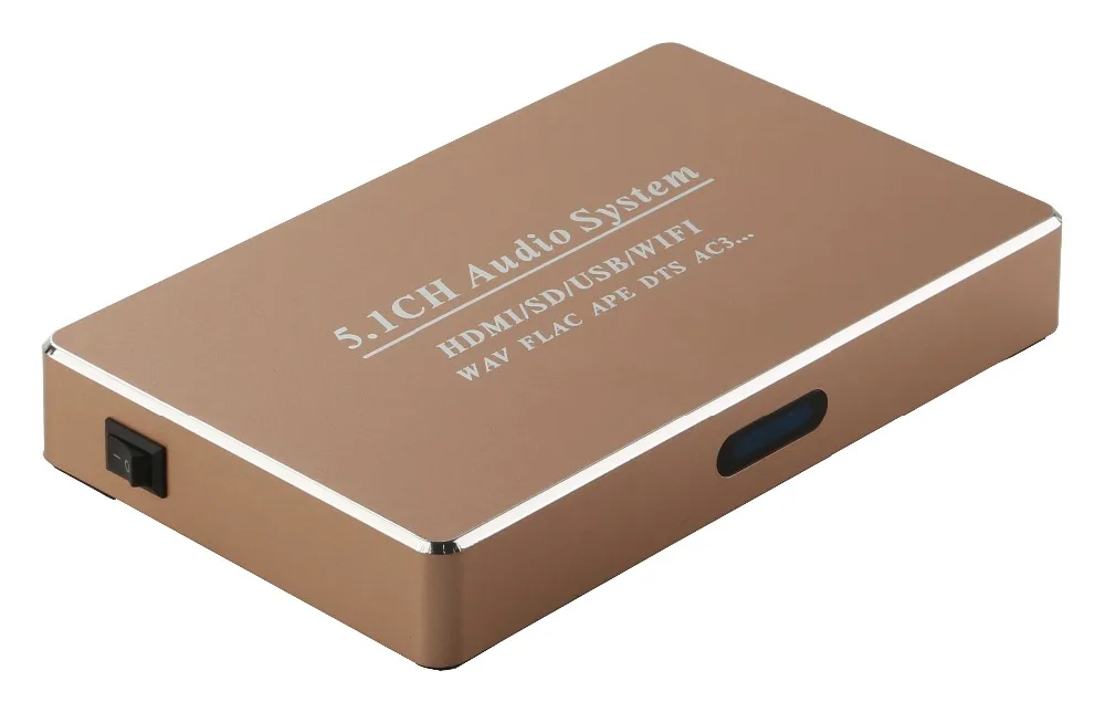 Wifi box WAV FLAC APE Loseless плеер 5.1CH цифровая аудиосистема, цифро-аналоговый DTS/AC3 декодер w/USB/HDMI/SD/WiFi