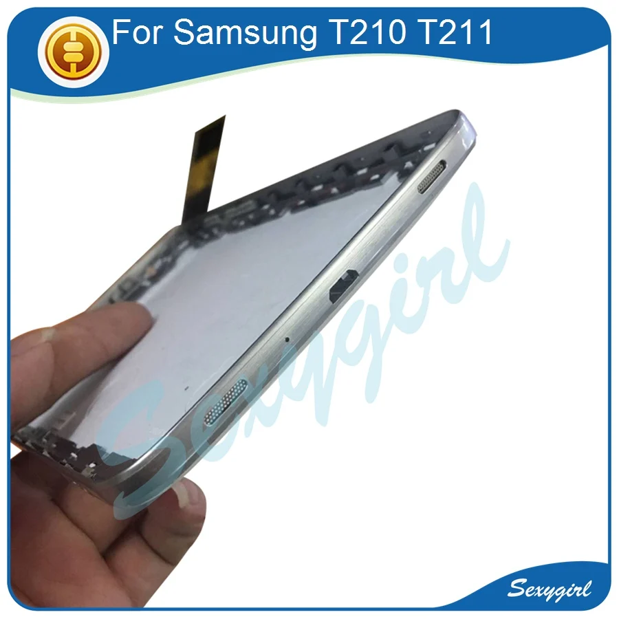 Для Samsung Galaxy SM T210 T211 T217 Задняя крышка батареи задняя дверь Корпус чехол запасные