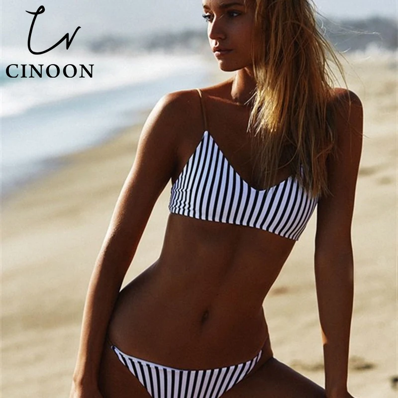 CINOON 2018 новый летний женский сплошной купальник бикини набор пэчворк UnpaddedBra