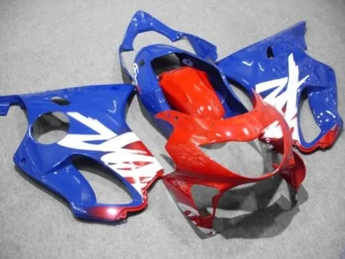 

Motorcycle Fairing kit for HONDA CBR600 F4 99 00 CBR600F4 1999 2000 F4 CBR600 Red white blue ABS Fairings set-Hey