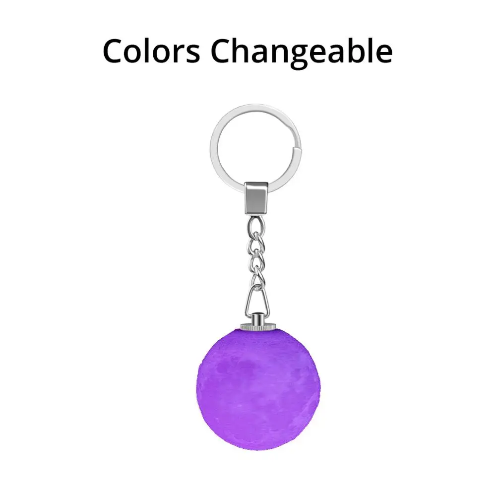 changeable with ring Новинка 3D лунный свет Ночной светильник сенсорный переключатель Новинка 3D печати лампы Moon прикроватные настольные Украшение стола лампа творческие подарки - Цвет: changeable with ring