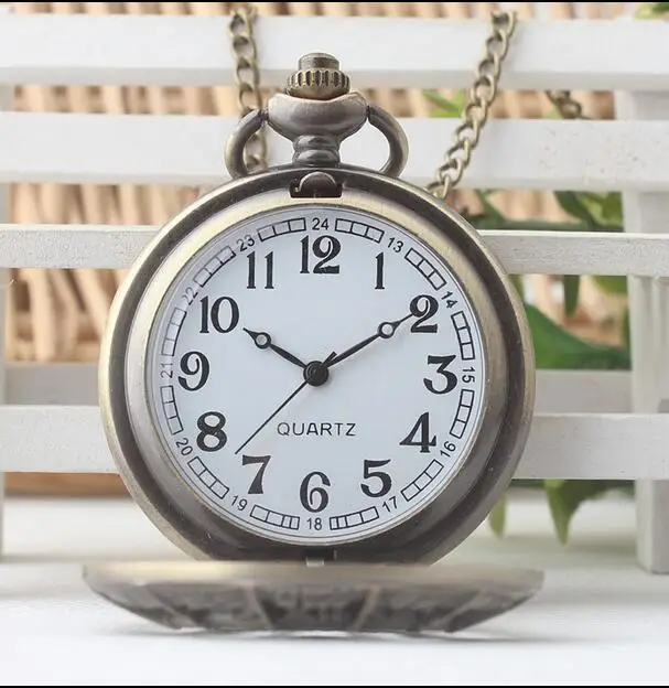 Супер герой Человек паук ретро карманные часы полые крутой дизайн с Fob ожерелье